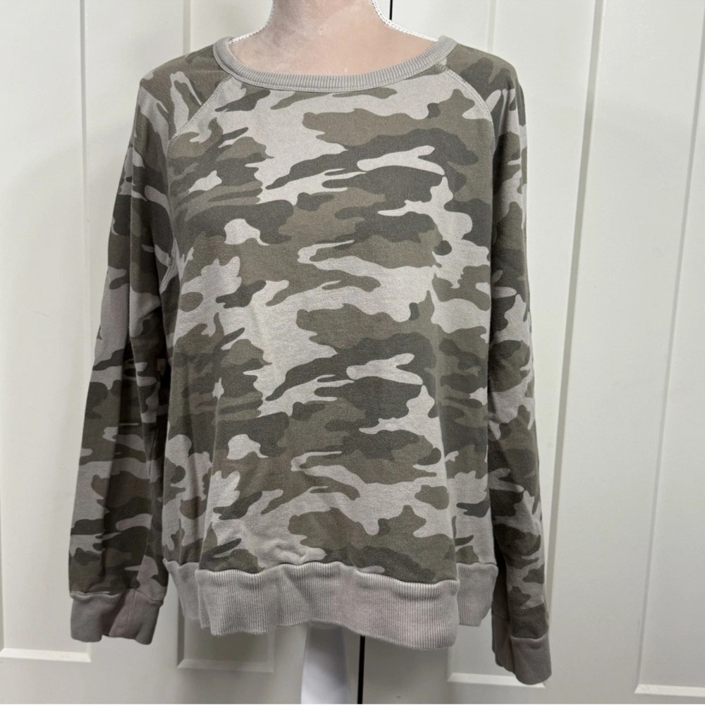 Women’s Camouflage Print Sweatshirt 100% Cotton